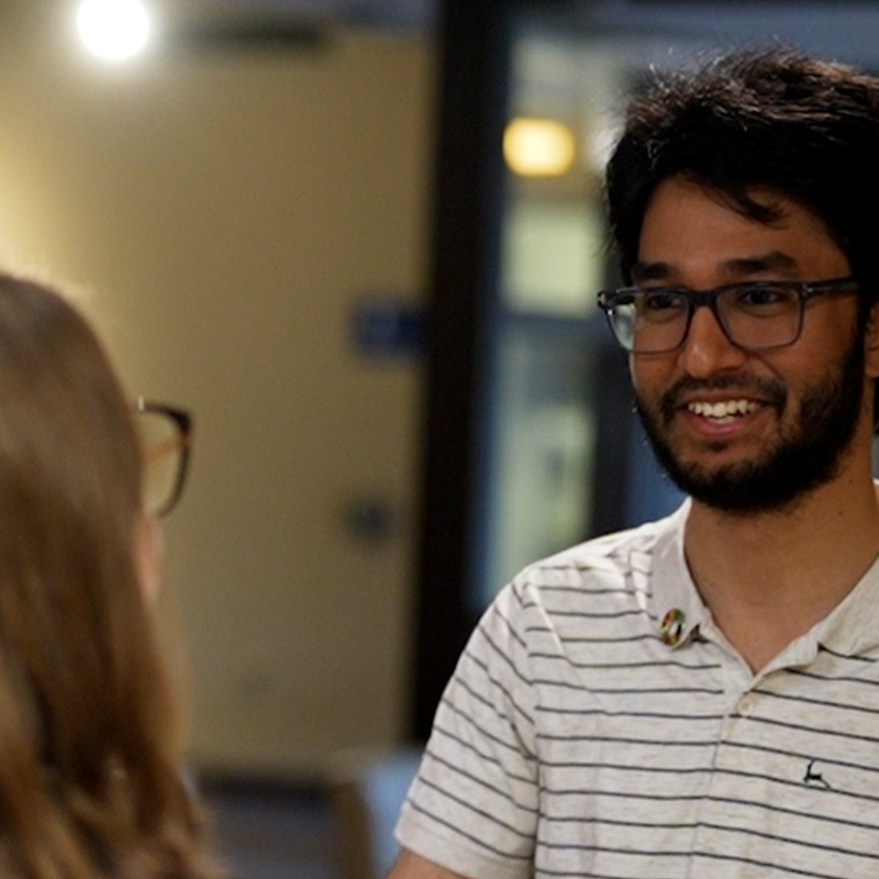 Grad students on campus