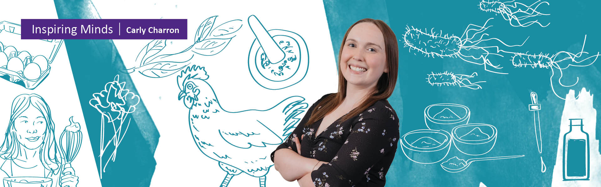 Carly Charron is pioneering a “green” vaccine using plants to reduce Salmonella in poultry and improve food safety.