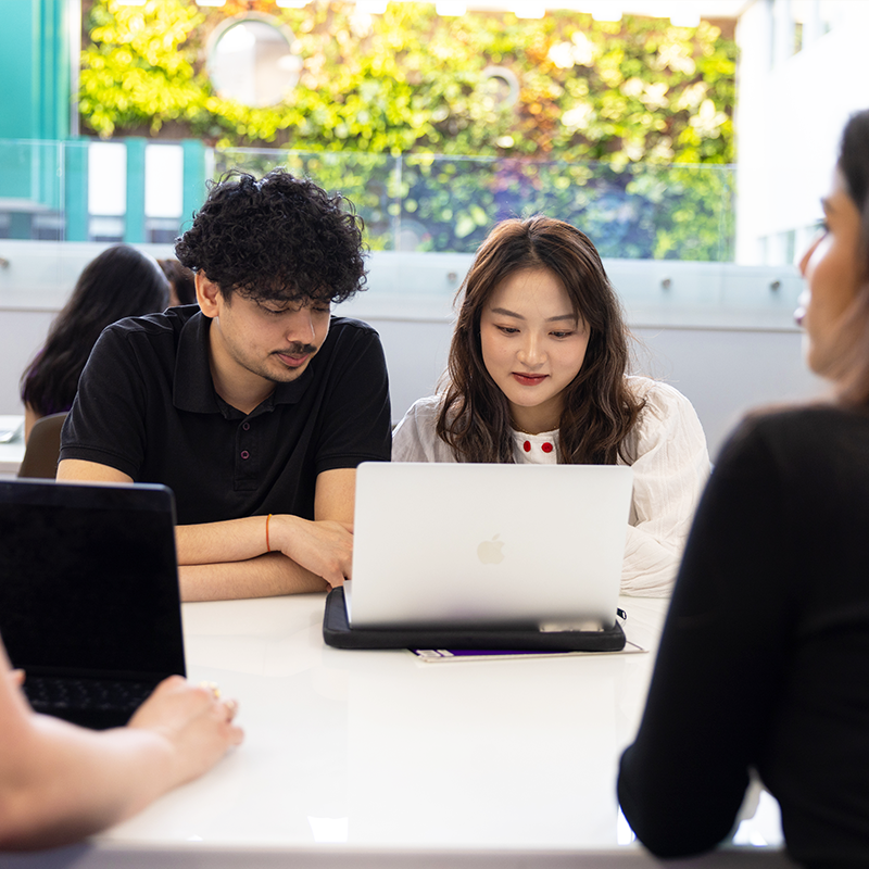 Students on laptop