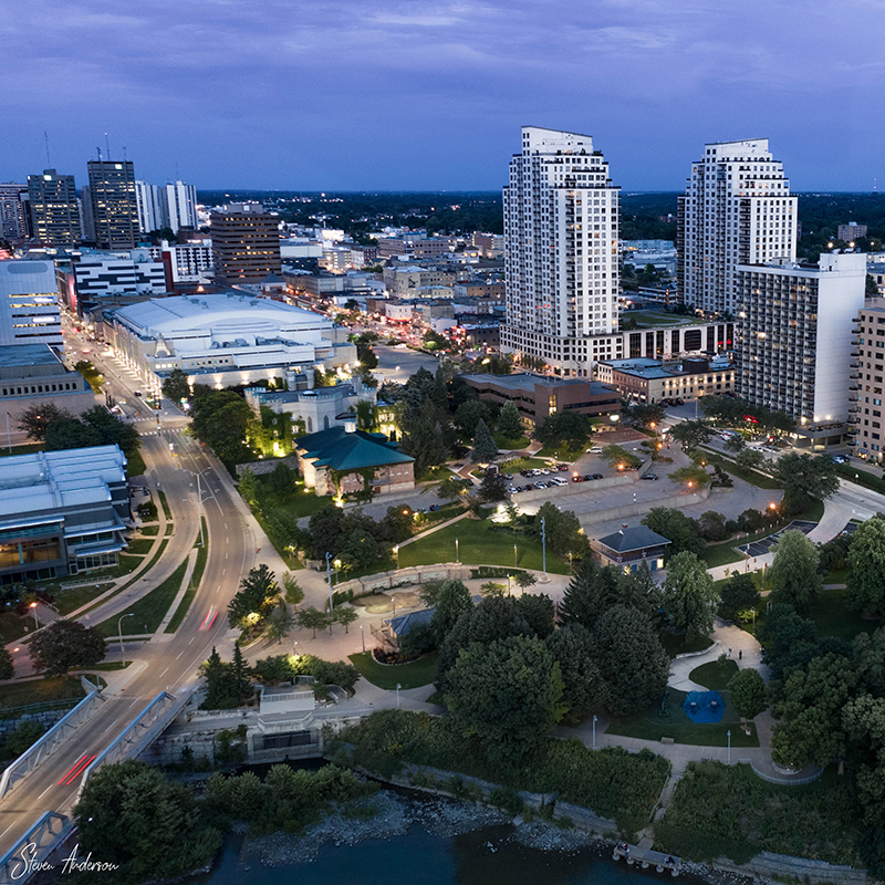 Aerial view of Western campus
