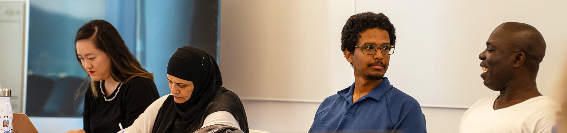 Students in professional development workshop