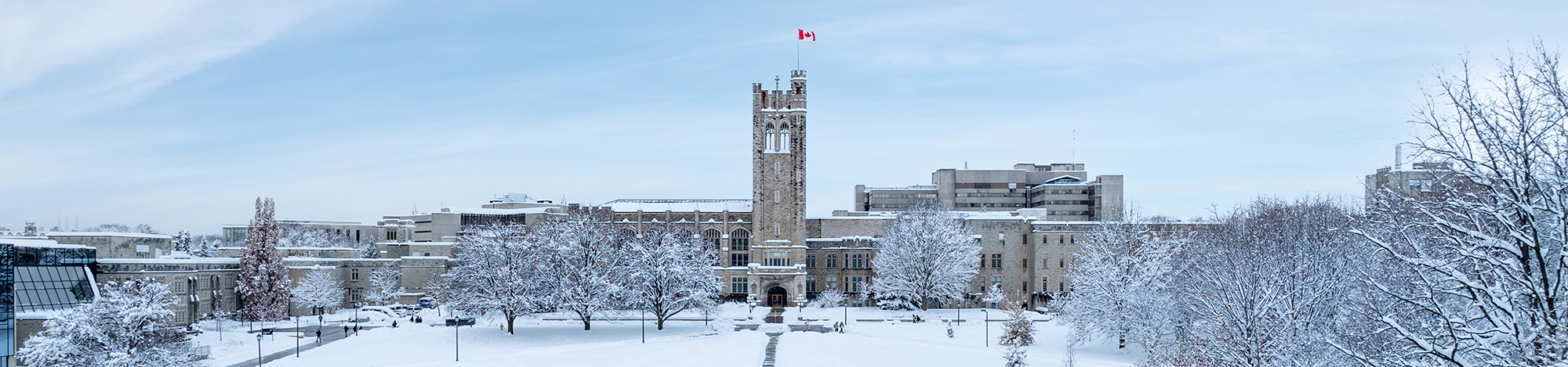 University College at Western University in winter