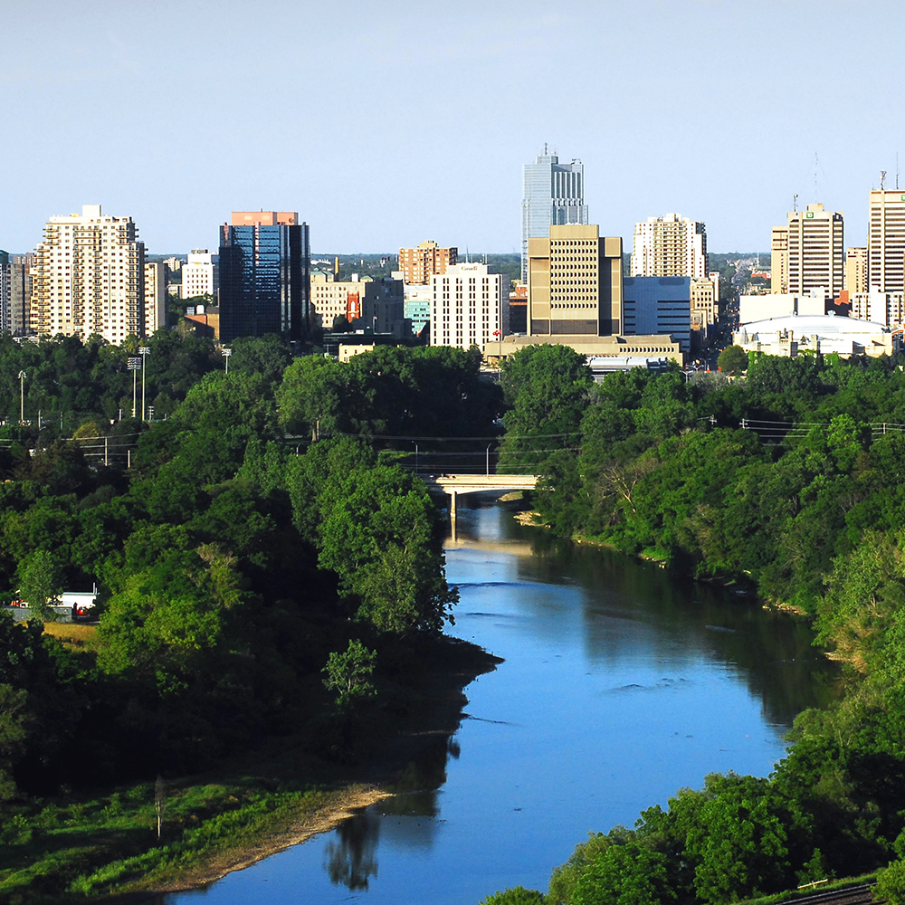 Aerial view of Western campus